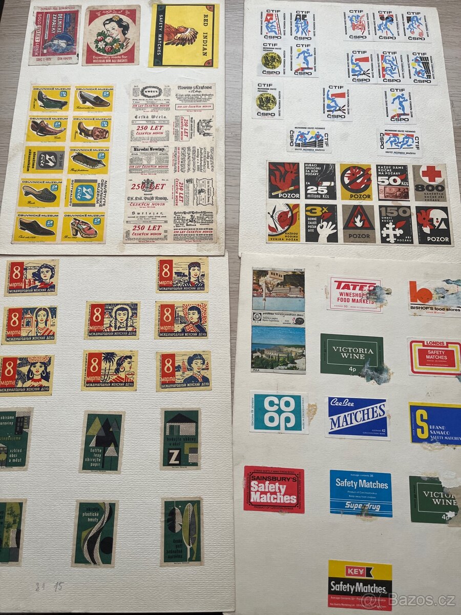 Staré zápalkové nálepky - 4