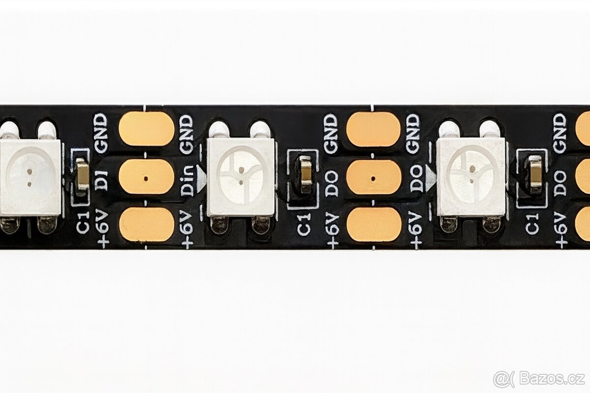 LED pásek 5m WS2812B RGB + IC – USB, adresovatelný - 4
