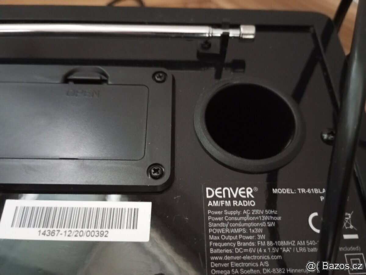 rádio Denver TR-61BLACKMK2 - 4