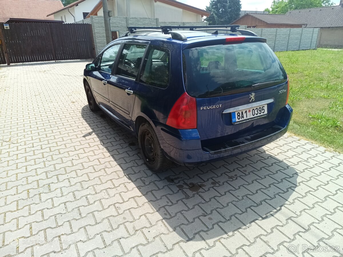 Peugeot 307 SW 1.6 HDI, 80 kW – klimatizace, panorama - 4