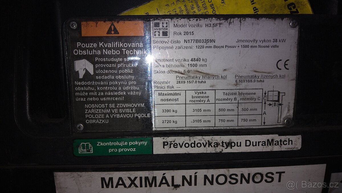 Vysokozdvižný vozík Hyster H3.5FT - 4