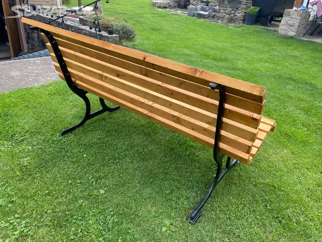 Masivni zahradni lavicka - 4