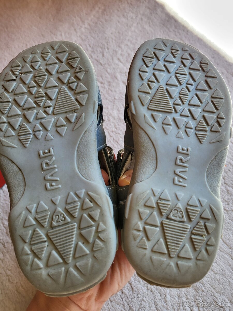 Kožené sandálky Fare, vel.23 - 4