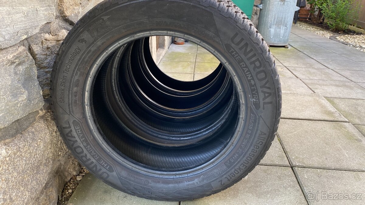 Prodám 4ks celoročních pneu 205/55/16 - 4