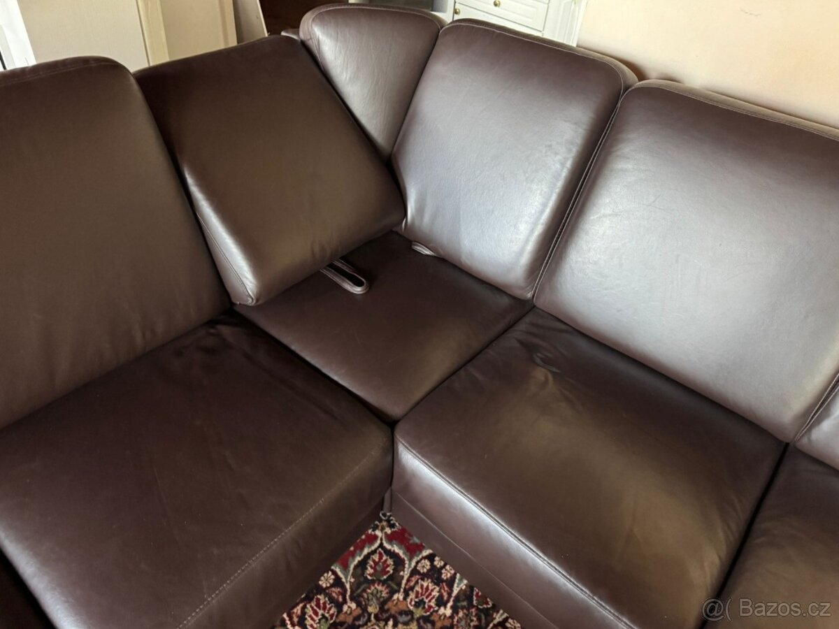 Moderní kožená sedačka do Účka, 4976 - 4