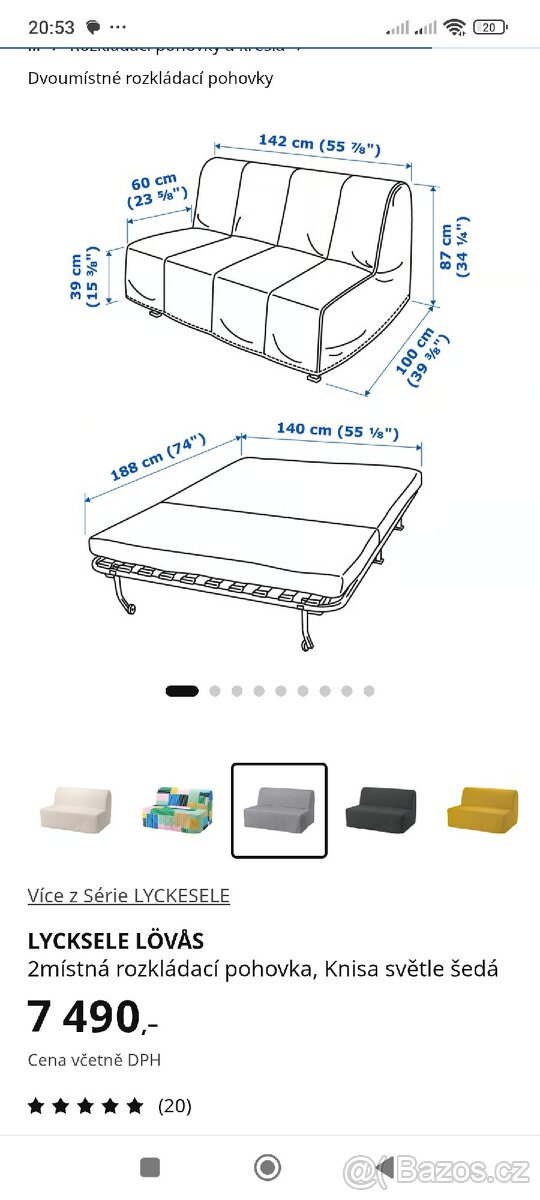 Rozkládací pohovka IKEA - 4