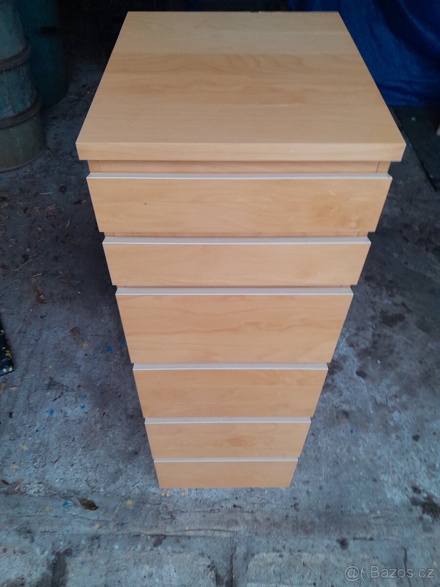 Ikea komoda Malm bříza se zrcadlem - 4