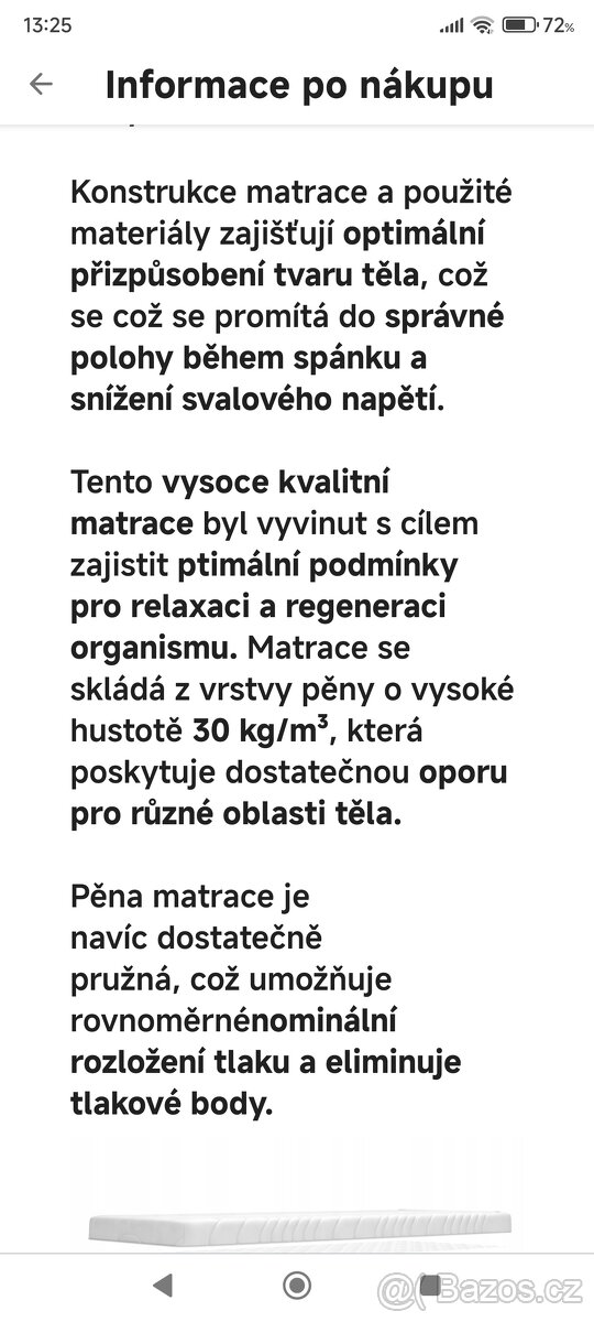 Zdravotní matrace IZER Activ 17cm - 4