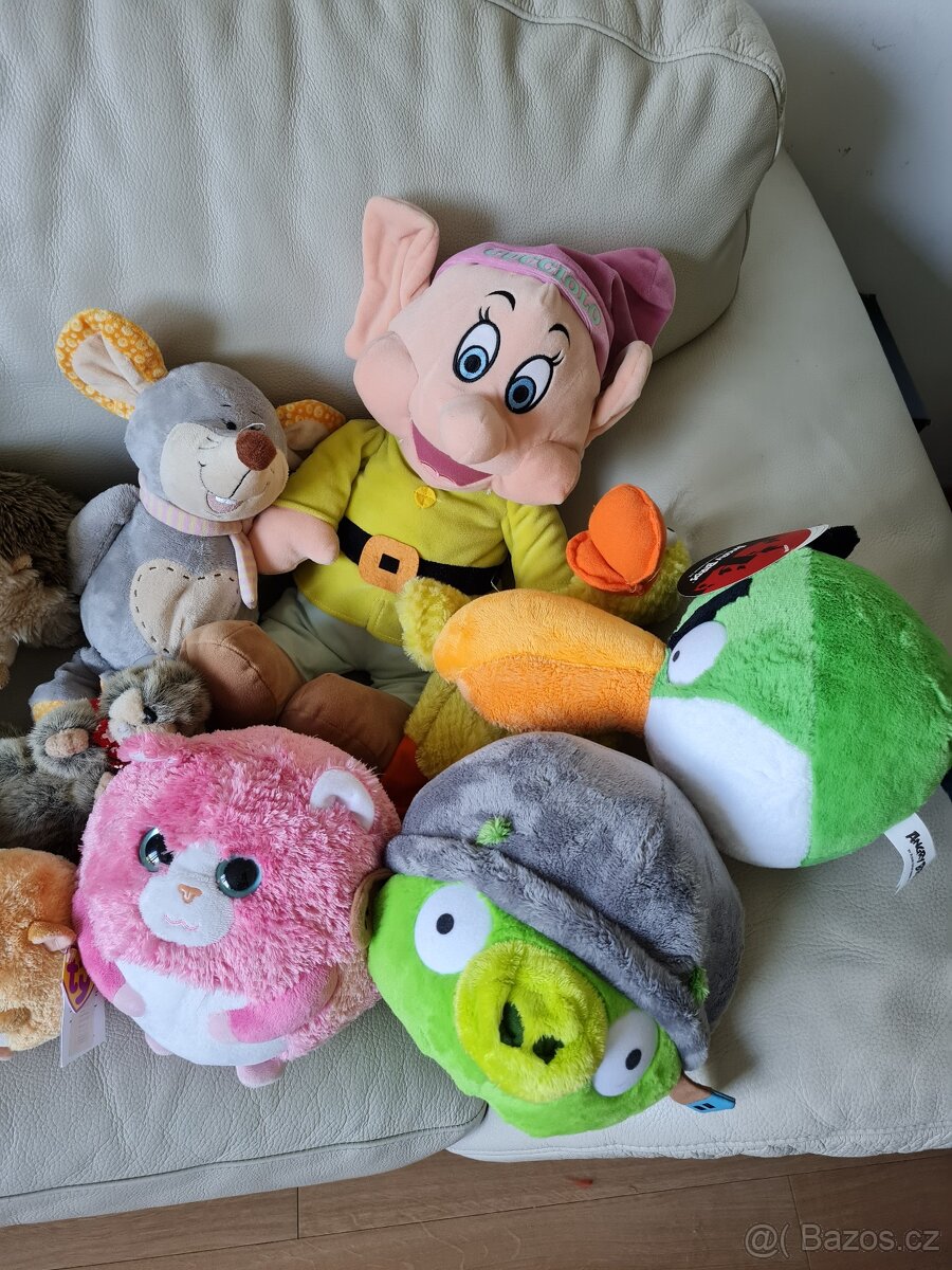 PLYŠÁCI: Disney, TY Beanie, mořští, Ungry Birts, - 4