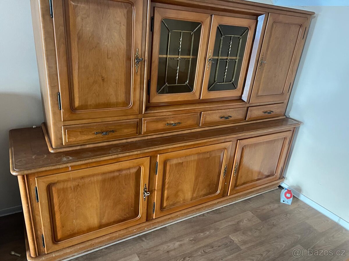 Příborník /bufet starožitný masiv dub - 4