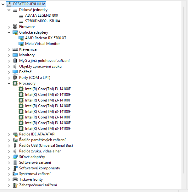 Moderní Herní PC, I3- RX 5700 XT - 4
