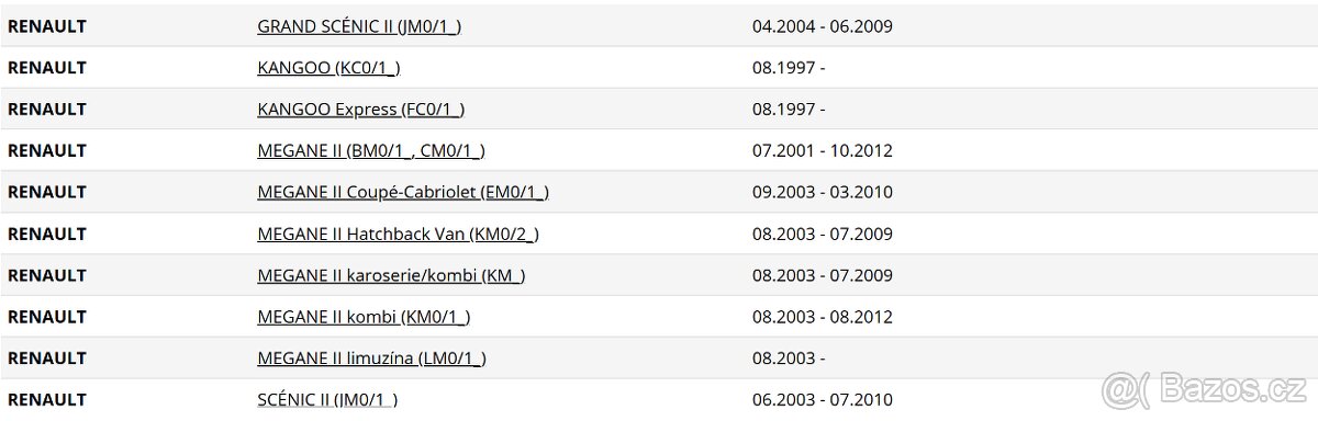 Sada brzdových destiček DENCKERMANN B110926 - 4