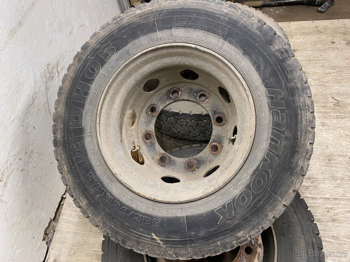 IVECO EUROCARGO - 4x PLECHOVÝ DISK 17,5R 8 DÍROVÉ - 4