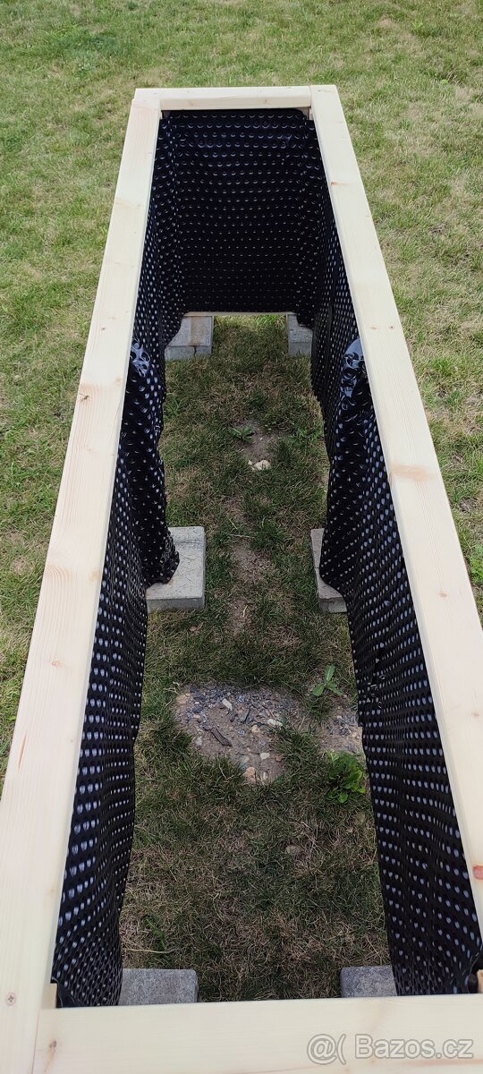 Vyvýšené záhony ze smrkového hoblovaného dřeva 200x50x62 - 4