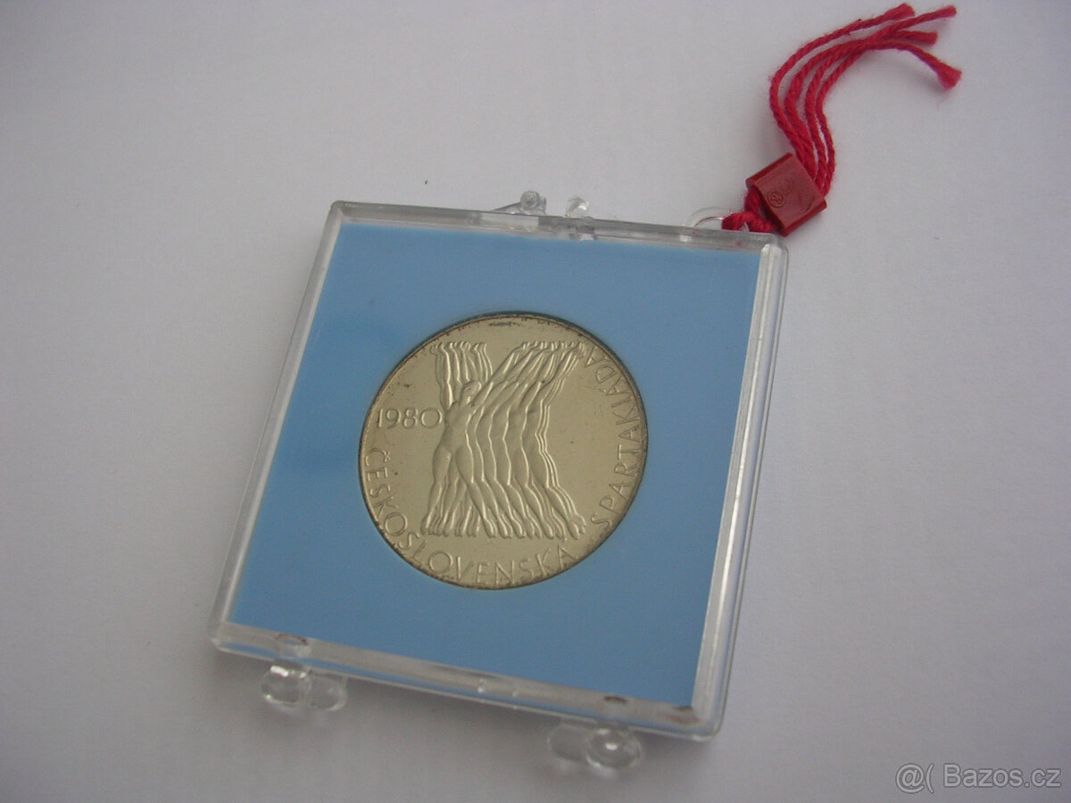 Ag minca 100 Kčs 1980 Československá spartakiada PROOF - 4