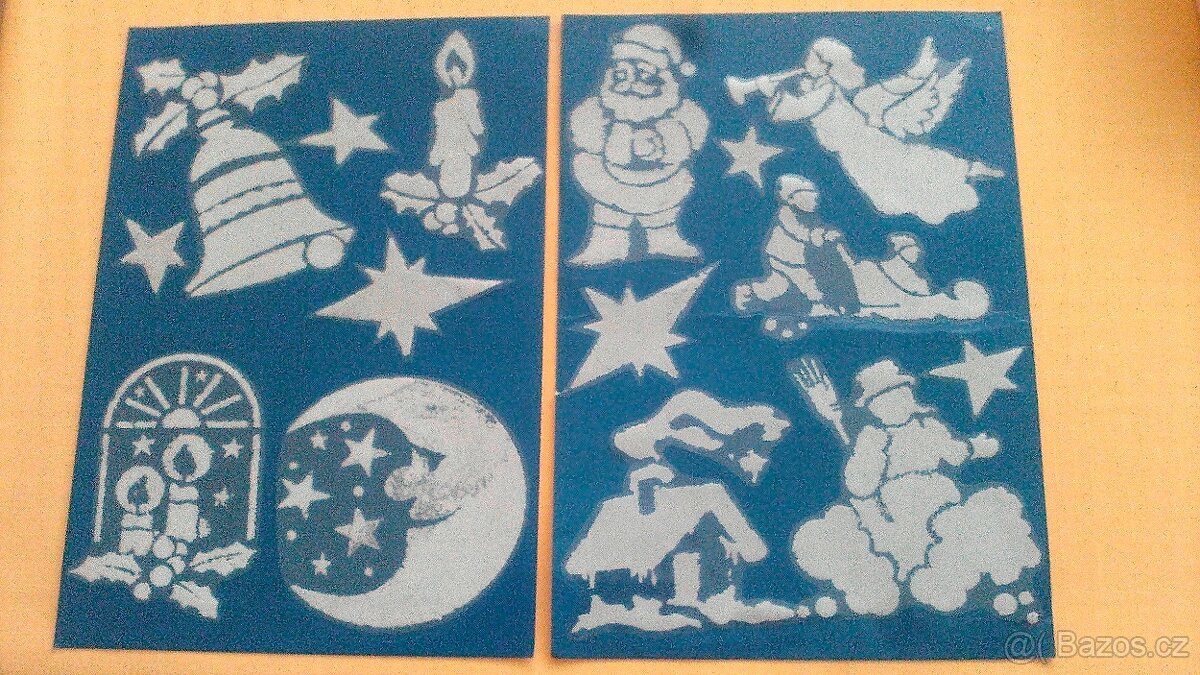 Retro - dřevěný vánoční svícen, okenní dekor. obrázky aj. - 4