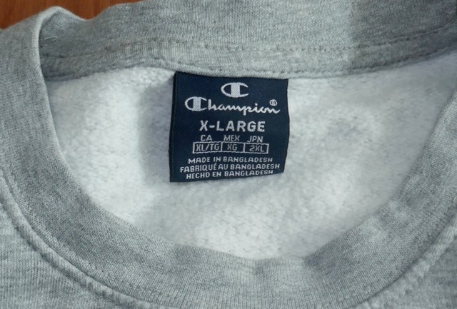 Šedá mikina, vel. XL, zn. Champion - 4