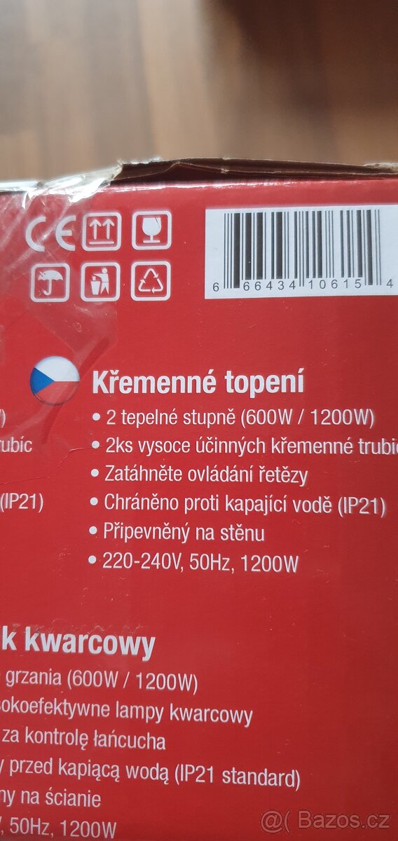 Elektricky ohřívač teplovzdušný ventilátorv a Hausmeister I - 4