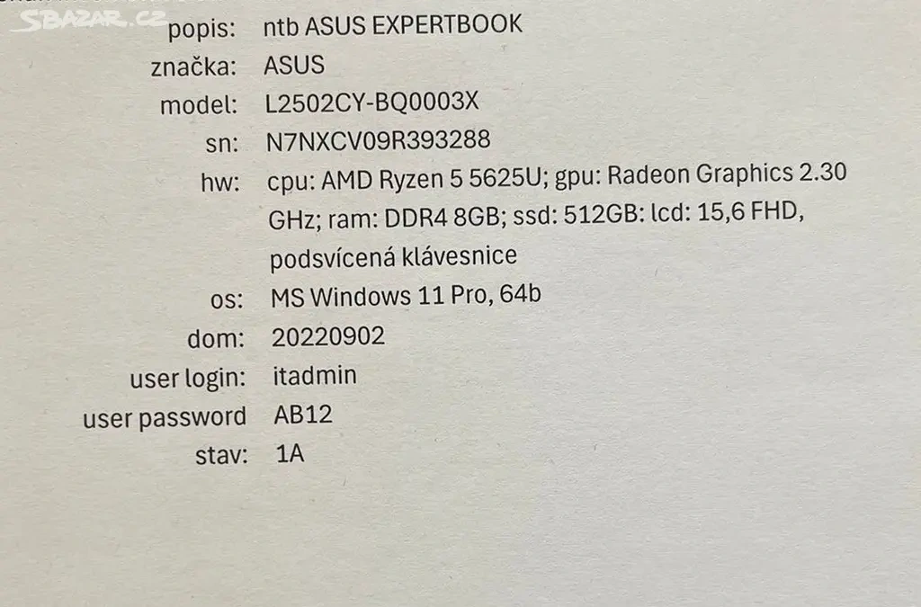 ASUS Expertbook - 4