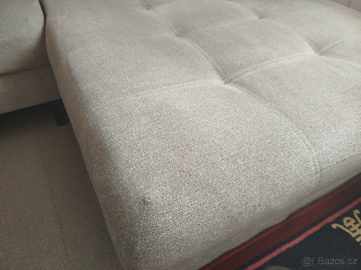 Rohová sedačka + taburet - 4