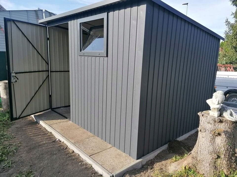 Plechová garáž 3x3m - 4