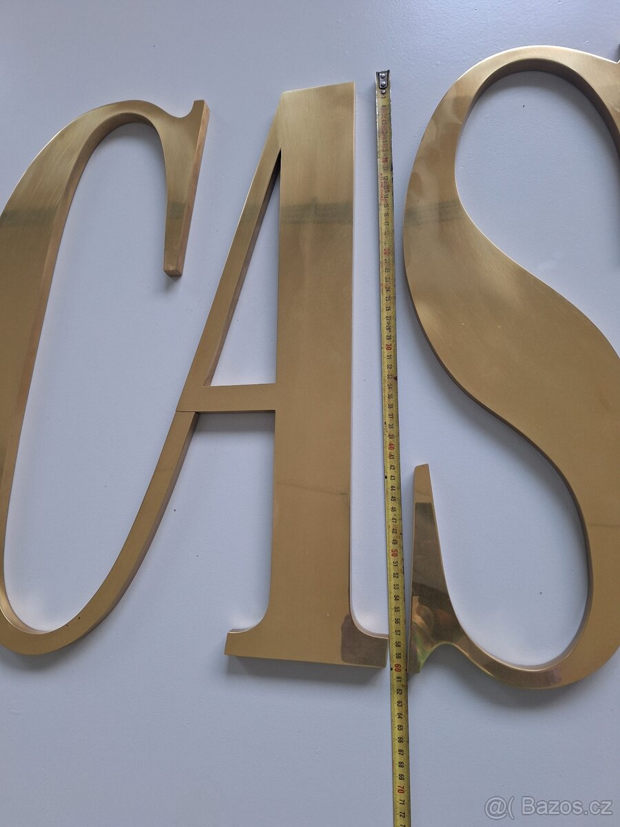 Nápis CASINO z mosazi - 4