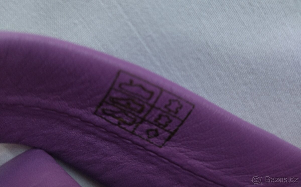 Letní nízké pantofle Kate Gray, fialová kůže, vel. 42 - 4