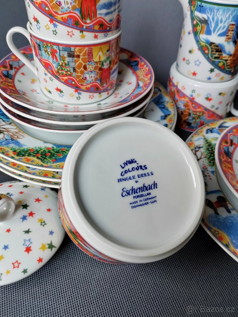 Vánoční porcelánová sada Eschenbach série "Jingle Bells" - 4