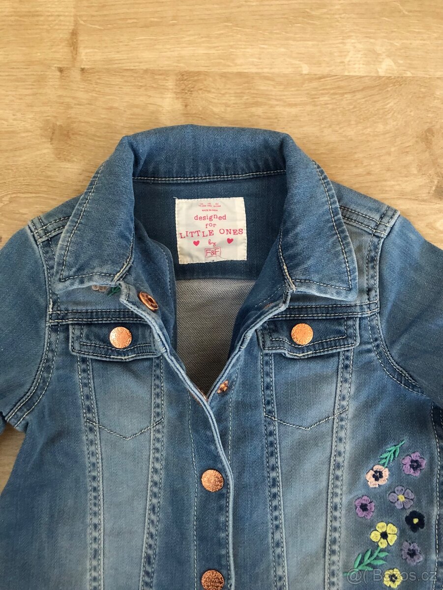 Dívčí džínová bunda vel. 86/92 F&F. - 4