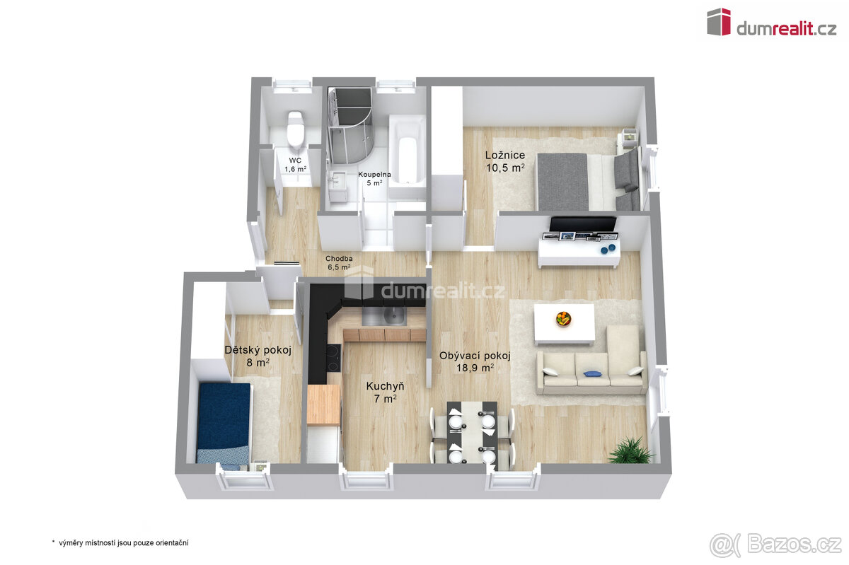 Prodej bytu 3+kk v Jáchymově, ul. Husova, Krušné hory - 4