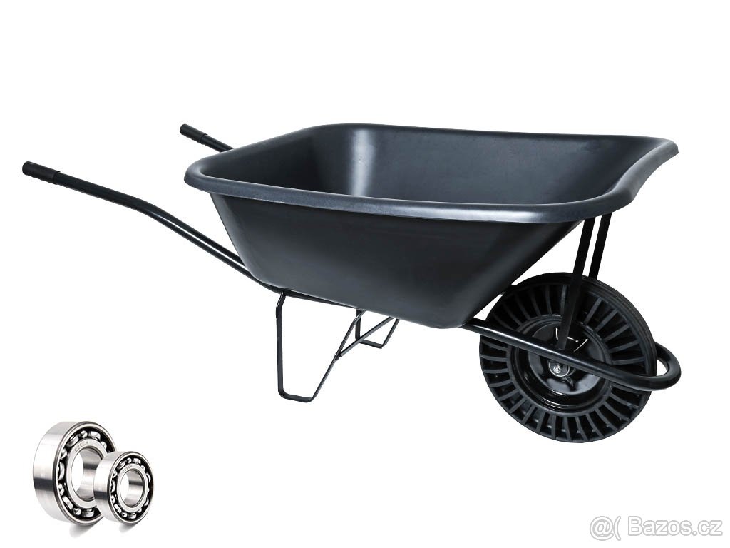 Hospodářské kolečko Kataro s plastovou korbou 120l - 4