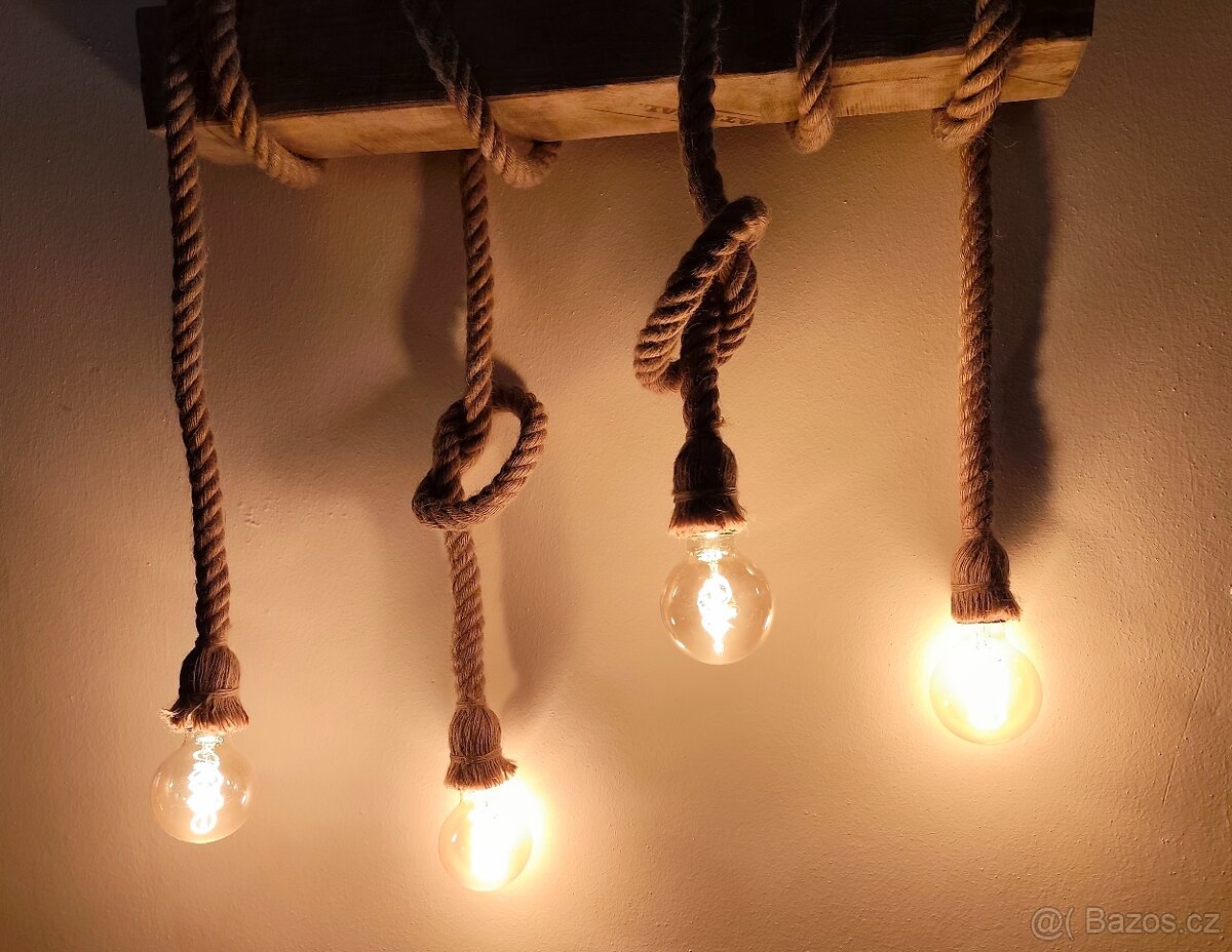 Stropní svítidlo + 4 led žárovky - 4