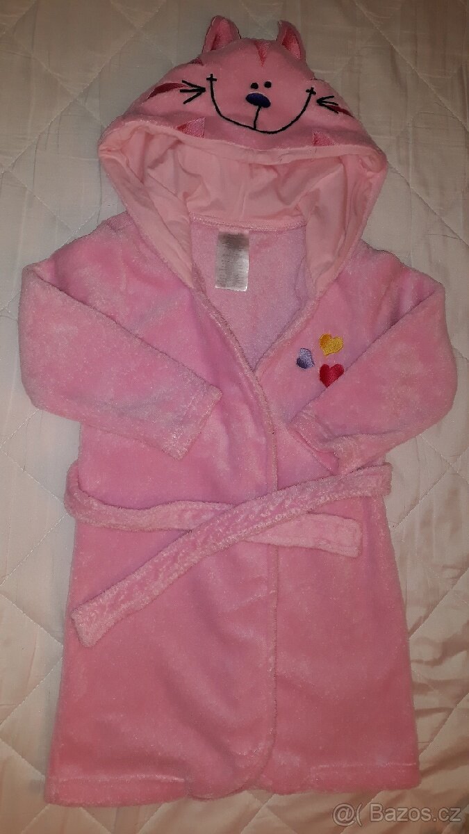 Mikinové šaty a župan vel. 110 - 116 - 4