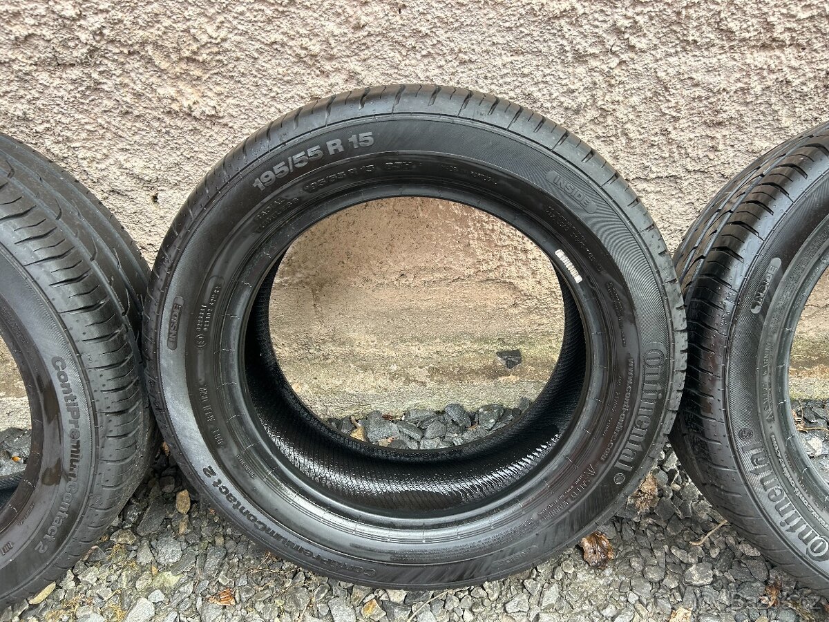 Prodám gumy 195/55/15 Continental - 4