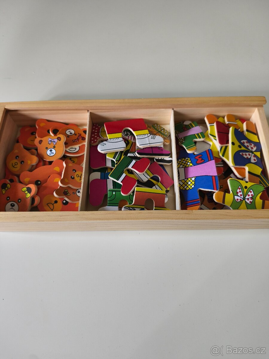 Puzzle/skládačka dřevěný medvěd rodinka - 4