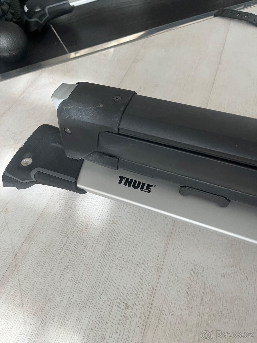 Thule střešní nosiče skoda kodiaq,držaky lyží - 4
