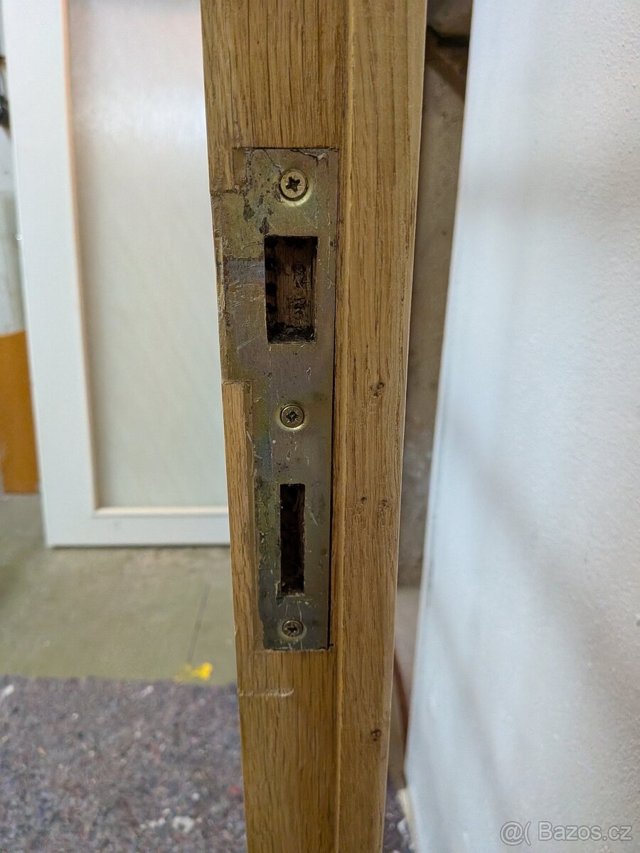 Masivní DUB Dvoukřídlé dveře s nadsvětlíkem V 241,5 cm - 4