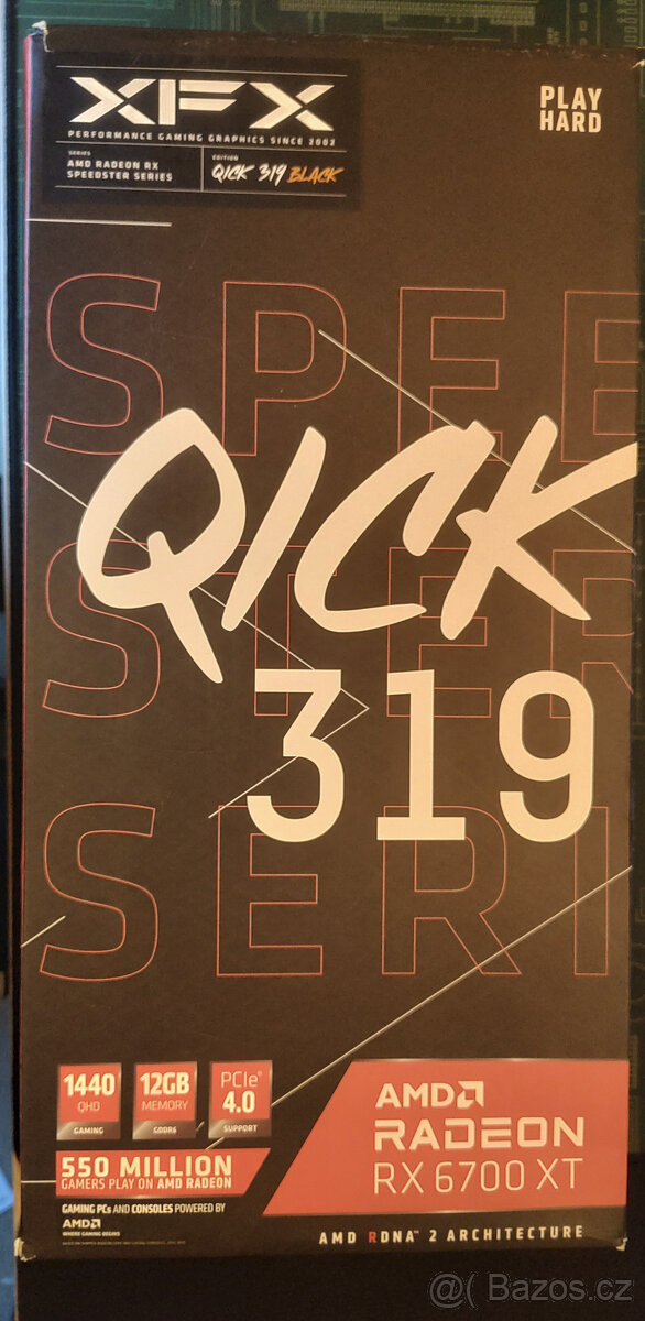 XFX SPEEDSTER QICK 319 AMD Radeon™ RX 6700 XT BLACK - 4