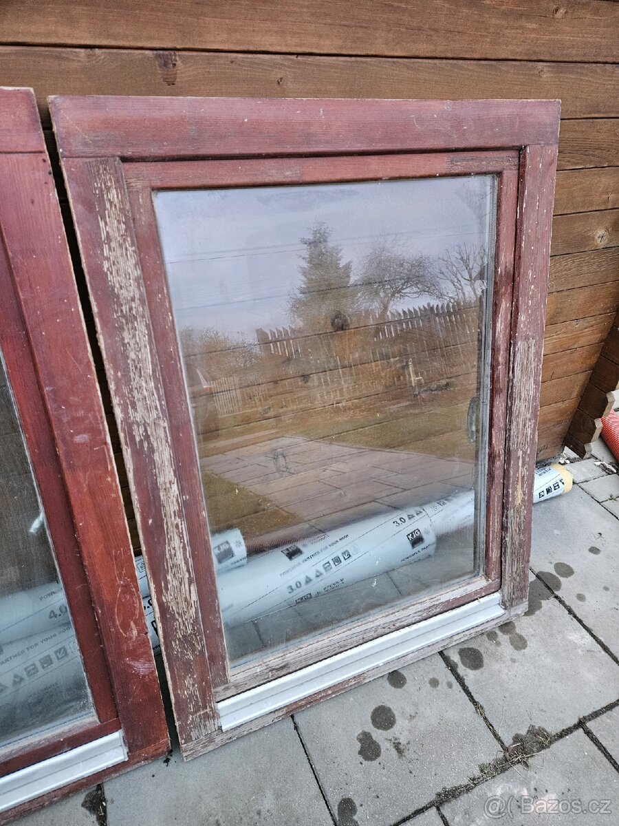 Dřevěná eurookna 90x120 - 3ks - 4