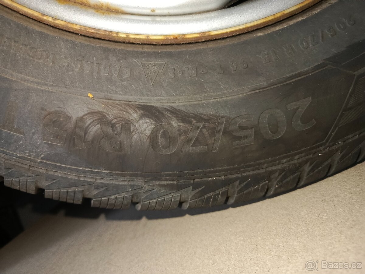 Zimní pneumatiky Barum polaris 5, sundáne ze subaru Forester - 4