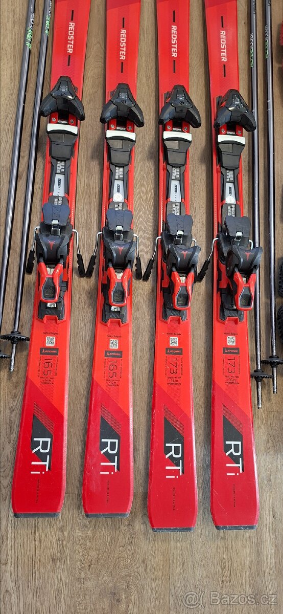 Atomic redster RTI 165, 173 2x set včetně bot - 4