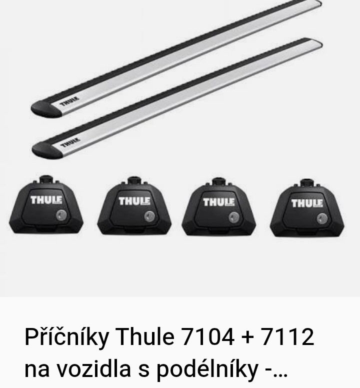 Příčníky Thule Wingbar EVO Škoda Superb combi, Škoda Kodiaq - 4