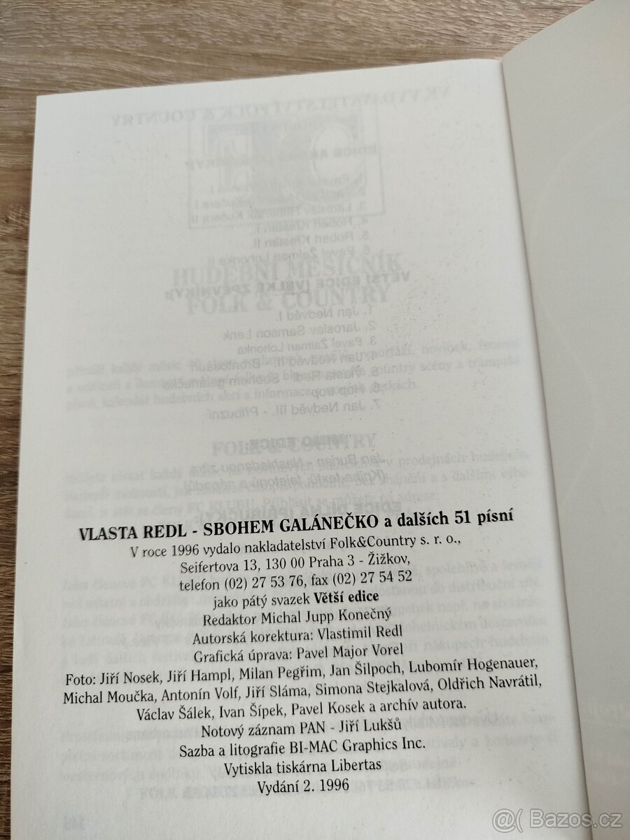 Vlasta Redl- Sbohem galánečko a dalších 51 písní, noty - 4