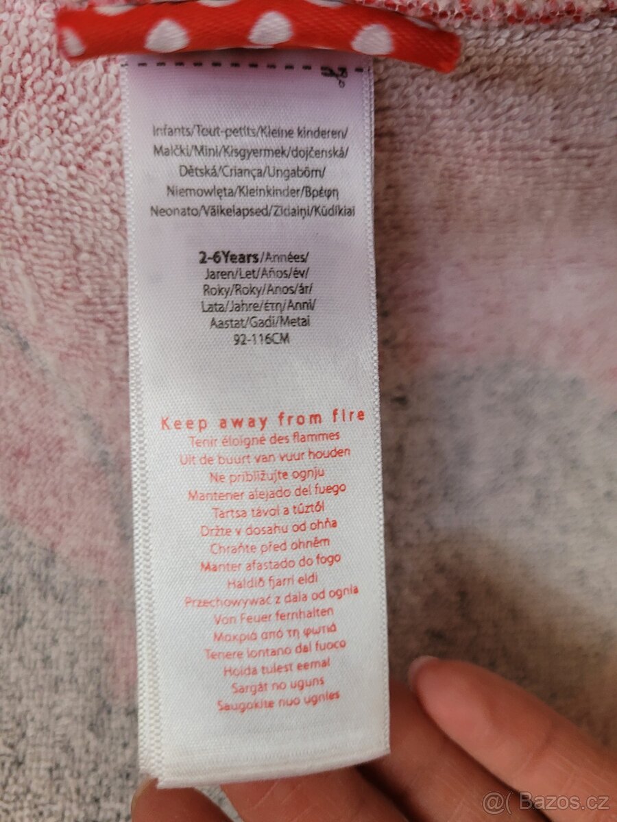 Dětské pončo/ručník s kapucí Minnie - 4