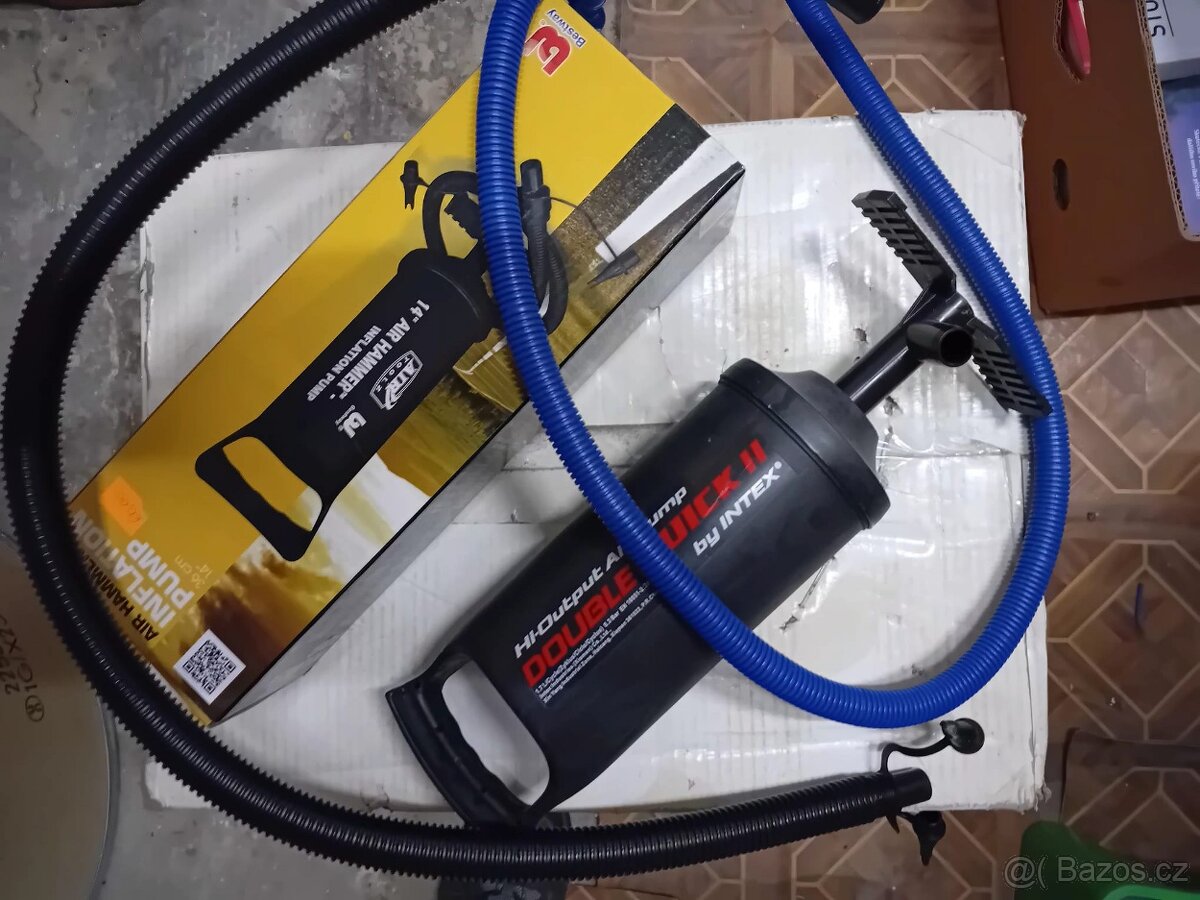 Člun,pádla,ploutve,nafukovací pumpy - 4