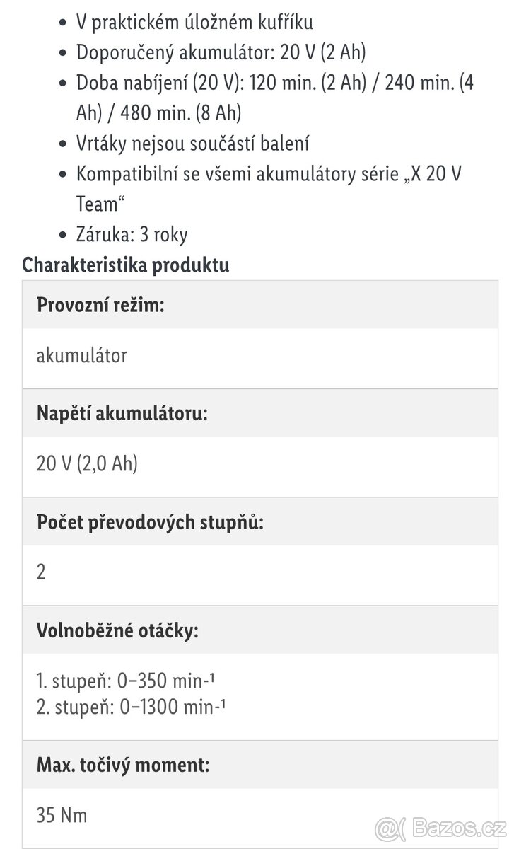 Aku šroubovák parkside - 4