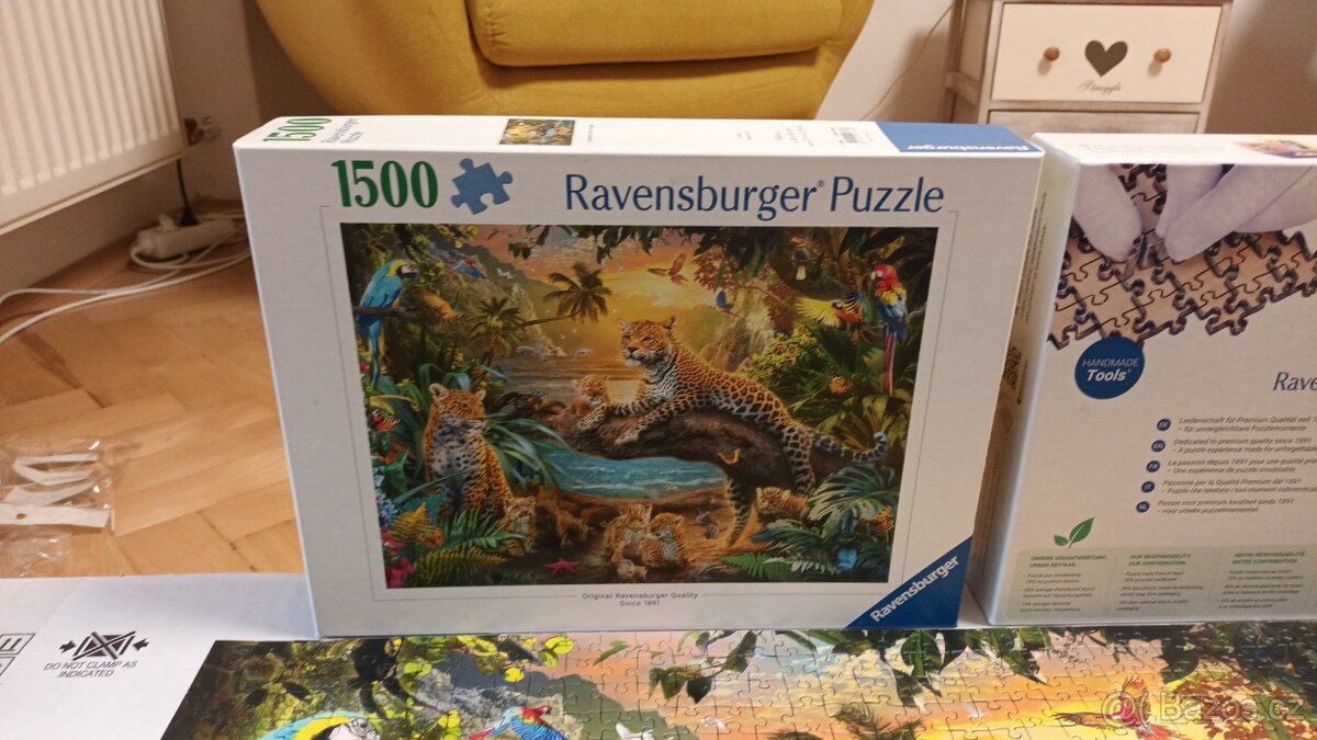 Prodám puzzle Leopardi v džungli 1500 dílků:) - 4
