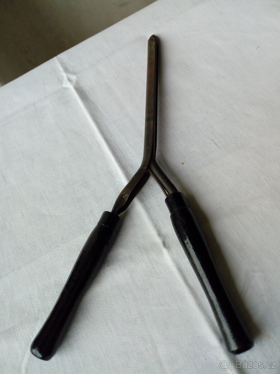 Starožitné nahřívací kulmy 2 ks - 4