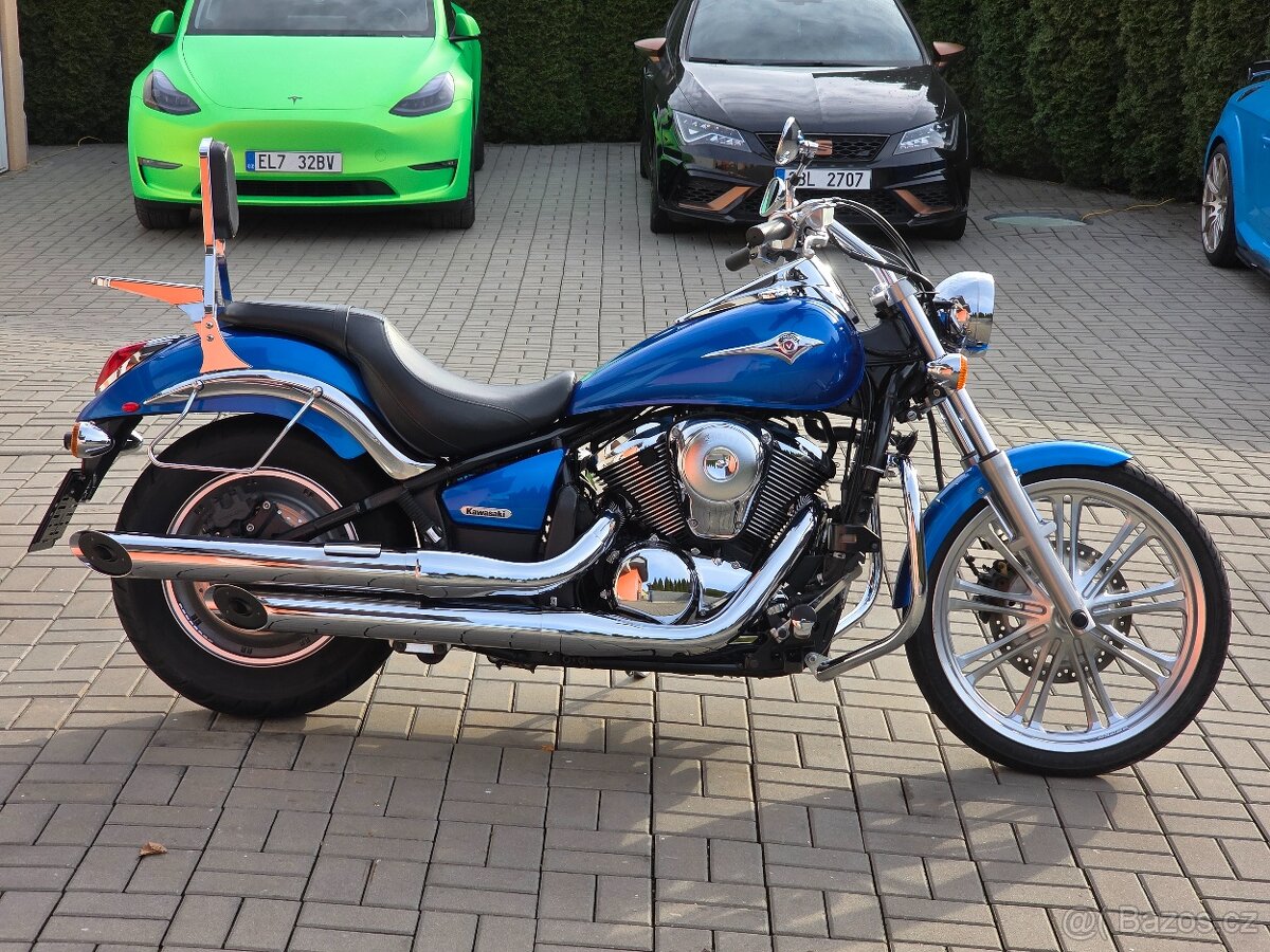 Kawasaki VN 900 Custom, původ ČR, padací rám, opěrka - 4