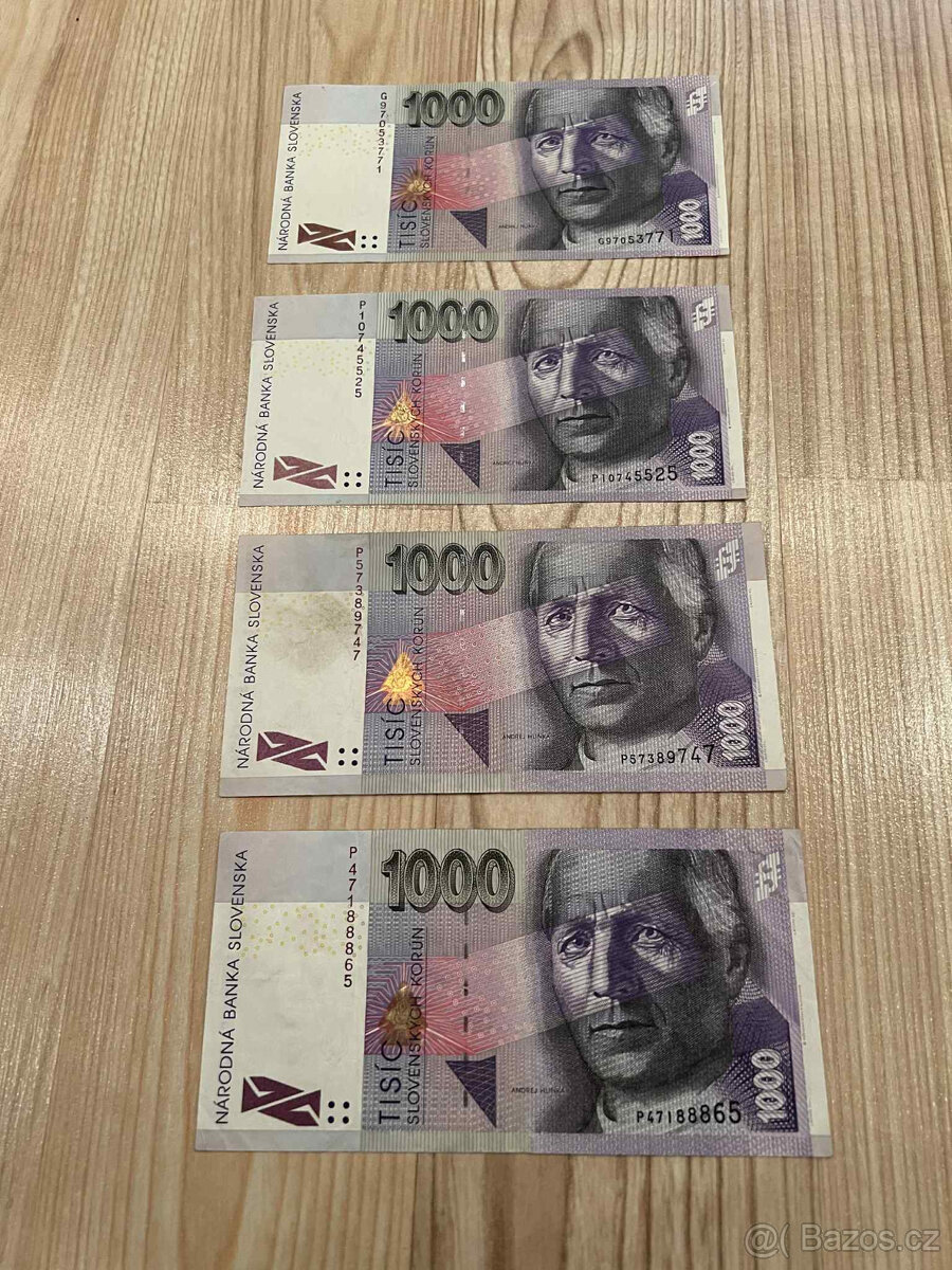 Slovenské bankovky/koruny pred eurom - 4